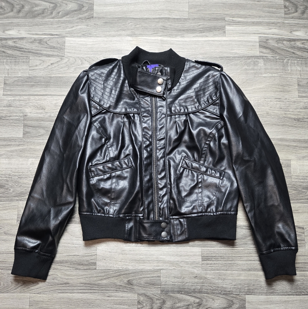 Miley Cyrus Max Vintage Y2K Pleather Jacket